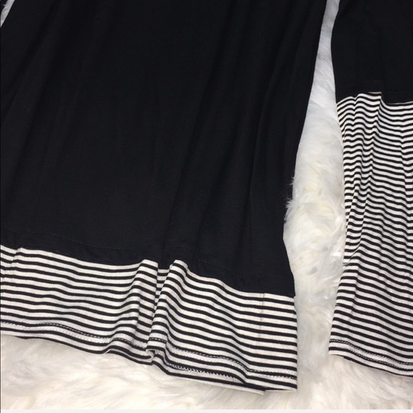 Black and Pin Striped Tee - Picture 3 of 4